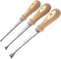 Preview: FISHTAIL MHG-Chisel, Set 3tlg., Satz im Holzkasten, Klinge feinstgeschliffen, Inhalt: 10,16,20 mm 