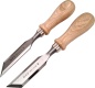 Preview: Skew chisels, cutting edge 45° - fine-honed blade 18 mm, 1 pair for left and right