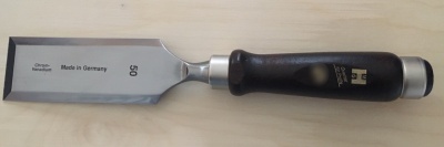 Firmer chisels with hornbeam handle 50 mm, brown handle / polished blade