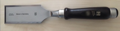 Firmer chisels with hornbeam handle 55 mm, brown handle / polished blade