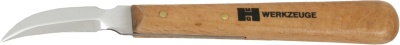 Kerbschnitzmesser,  doppelseitig gebogene Schneide