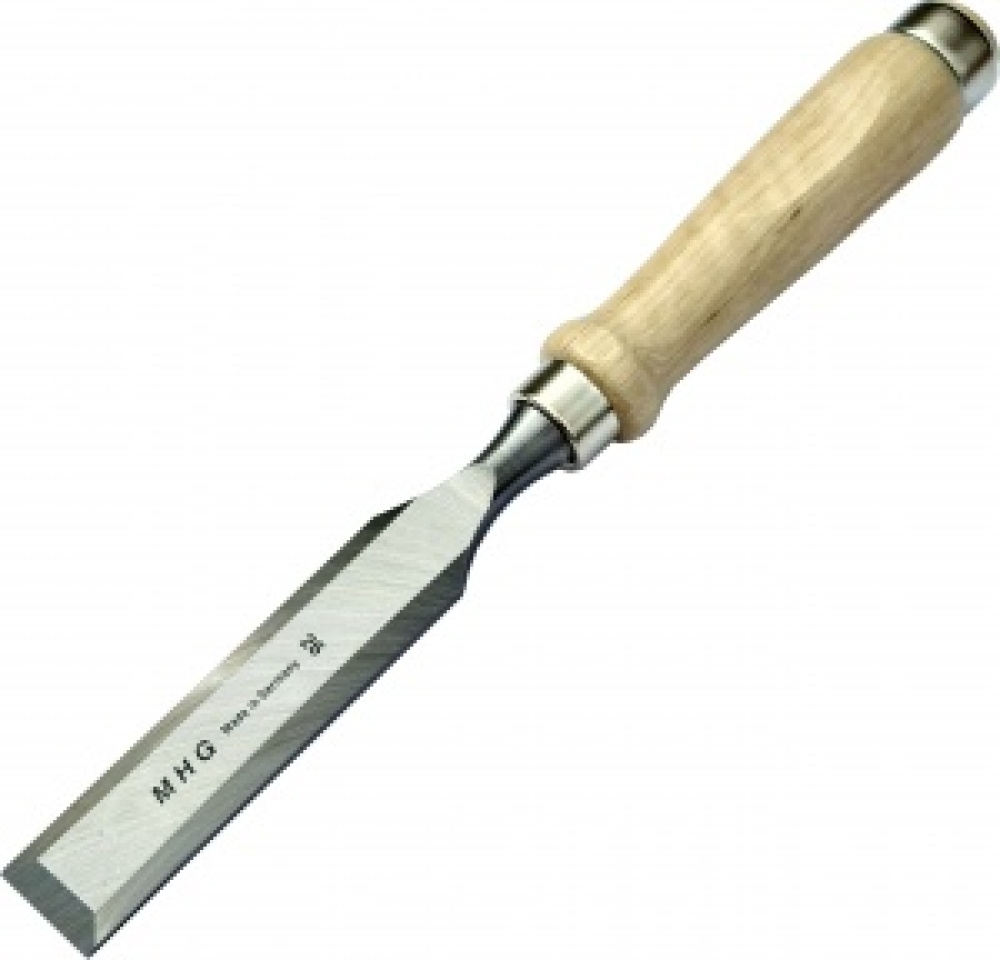Firmer chisels with hornbeam handle, 2 to 60 mm, polished blade