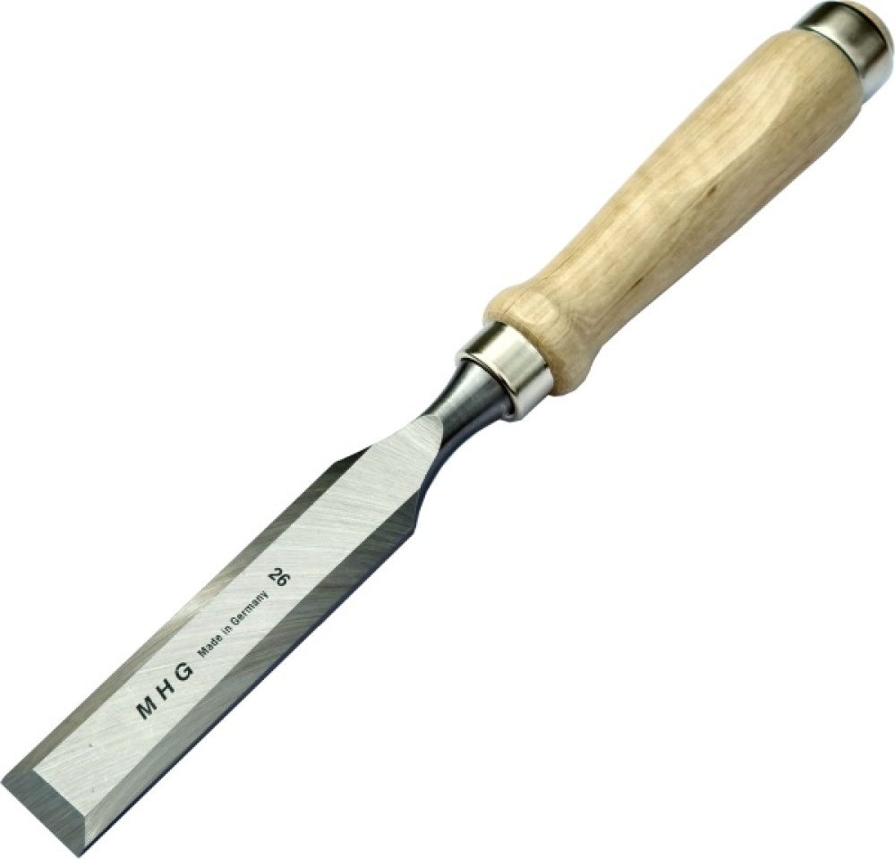 Firmer chisels with hornbeam handle 16 mm, polished blade