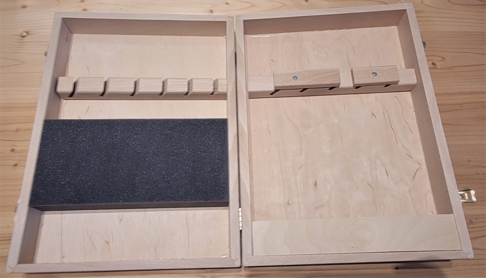 Holzkasten leer für Stechbeitelsatz 11tlg.