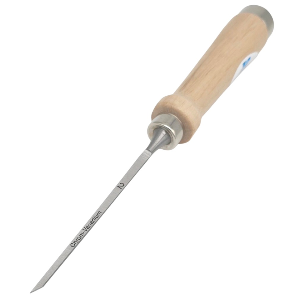 Stechbeitel mit Weißbuchenheft, Klinge feingeschliffen,  2mm