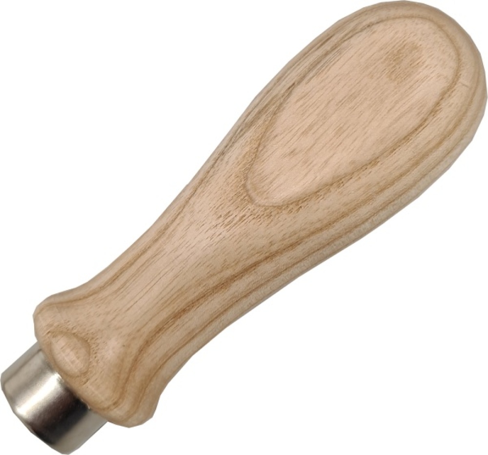 Rundheft für Kurzbeitel, FISHTAIL, Stechbeitel gekröpft, schräg ohne Zwinge, Bohrung 8,0 Esche